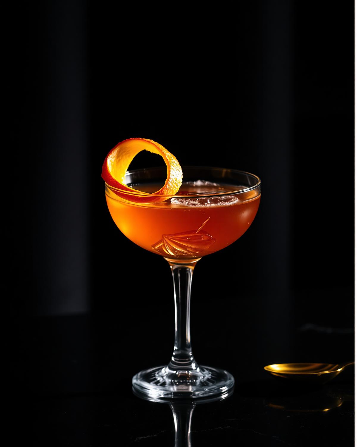 Signature amber cocktail